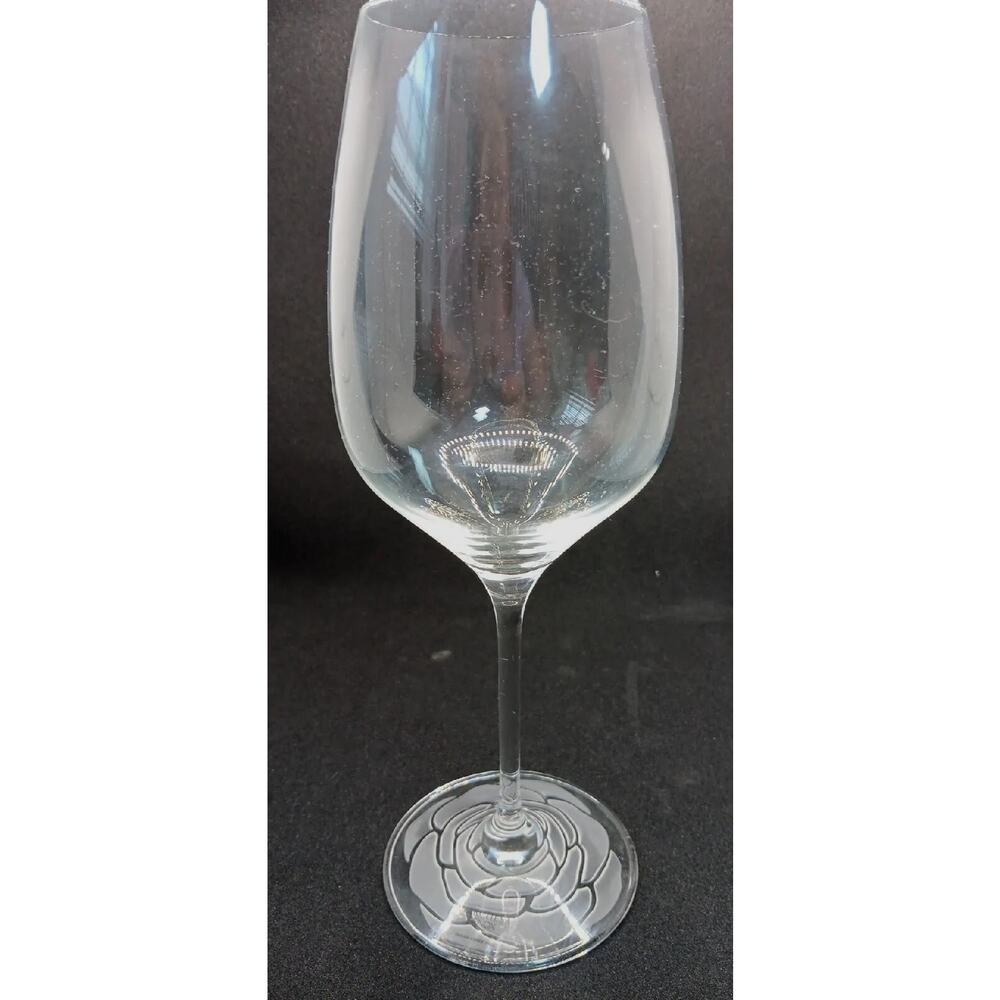 LENOX MARCHESA ROSE RED WINE GLASS 9 3/4" x 2 1/2" Dishwasher safe NOS